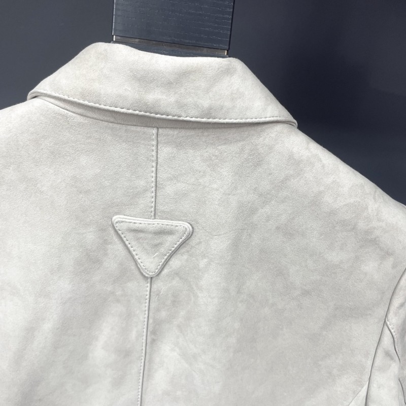 Pra*a deerskin blazer