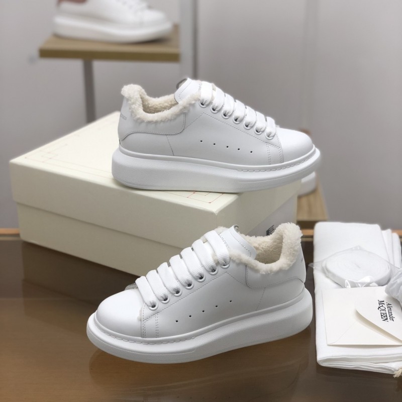 Ale*d*r M*Q*en MQ White velvet Lining Sneakers