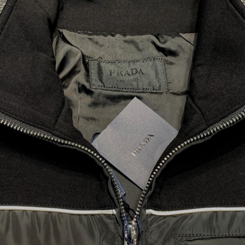 Pra*a stand collar jacket