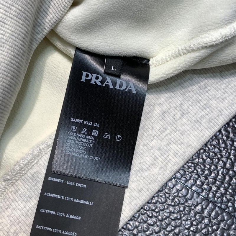 Pra*a fleece hooded sweatshirt