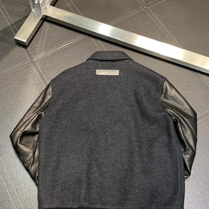 Ch**me He**ts patchwork leather jacket