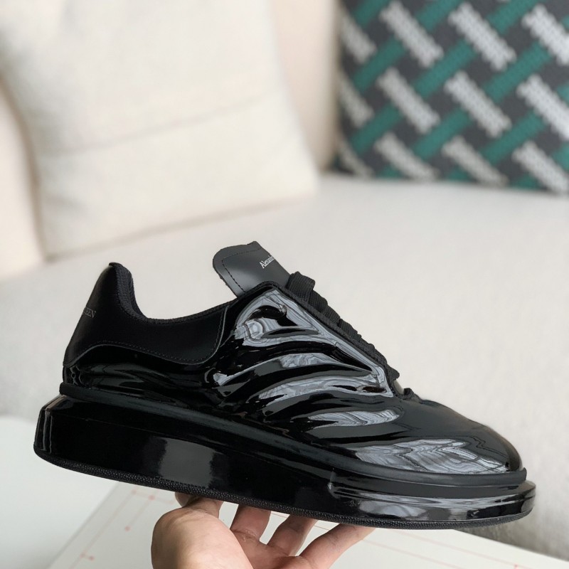 Ale*d*r M*Q*en MQ golden cowhide tail Air cushion bottom Sneakers