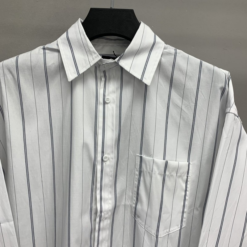 Ba*len*cia*ga striped long-sleeved shirt