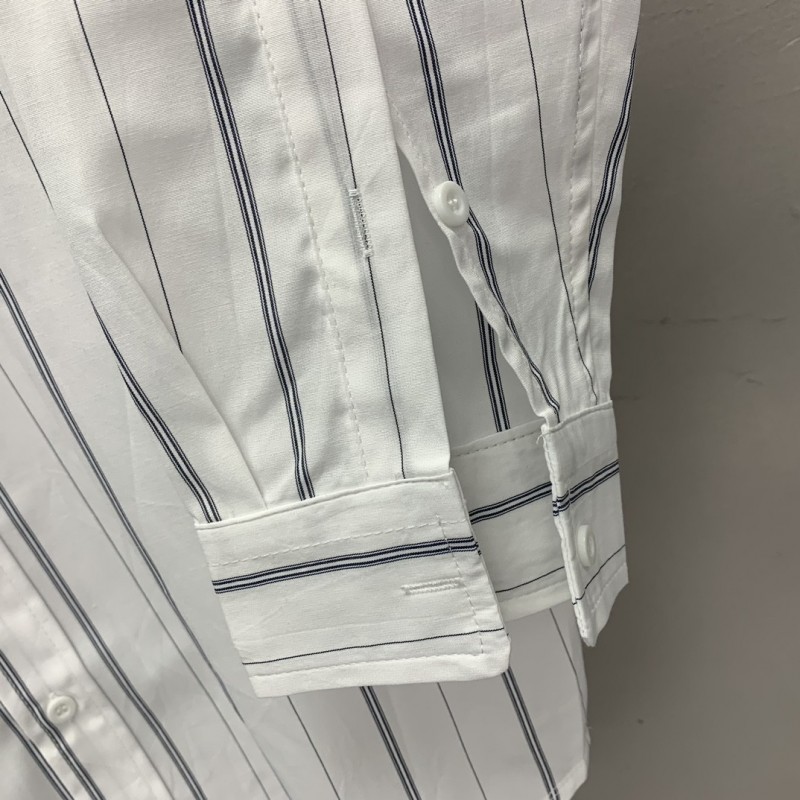 Ba*len*cia*ga striped long-sleeved shirt