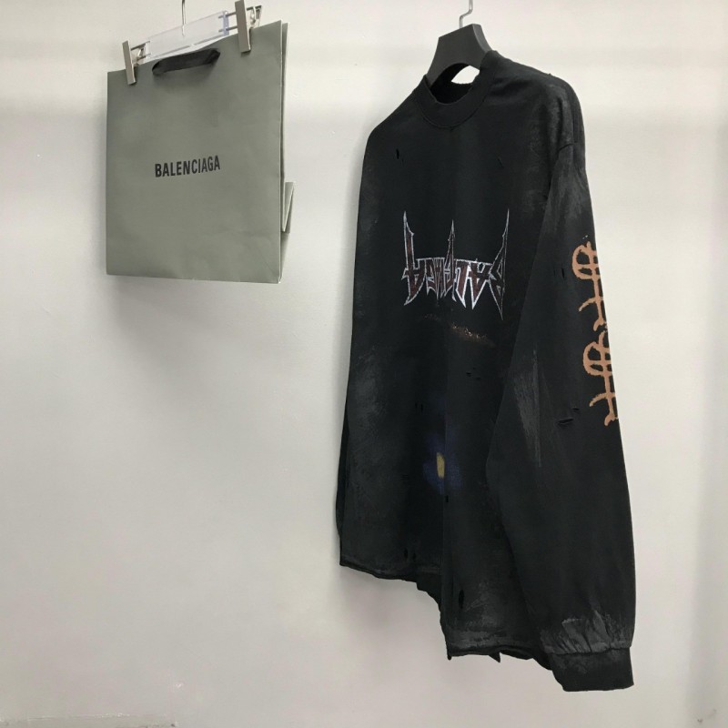 Ba*len*cia*ga Reflection Tower Long Sleeve T-Shirt