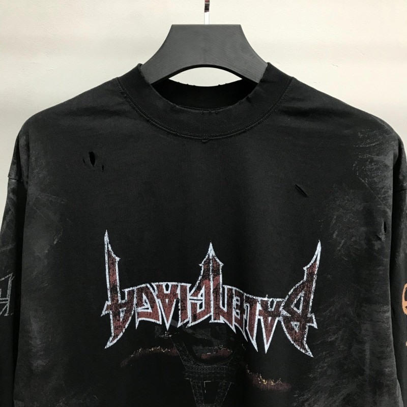 Ba*len*cia*ga Reflection Tower Long Sleeve T-Shirt