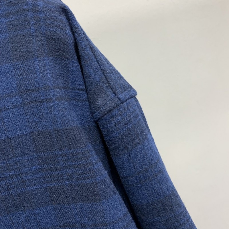 Ba*len*cia*ga plaid shirt hooded jacket