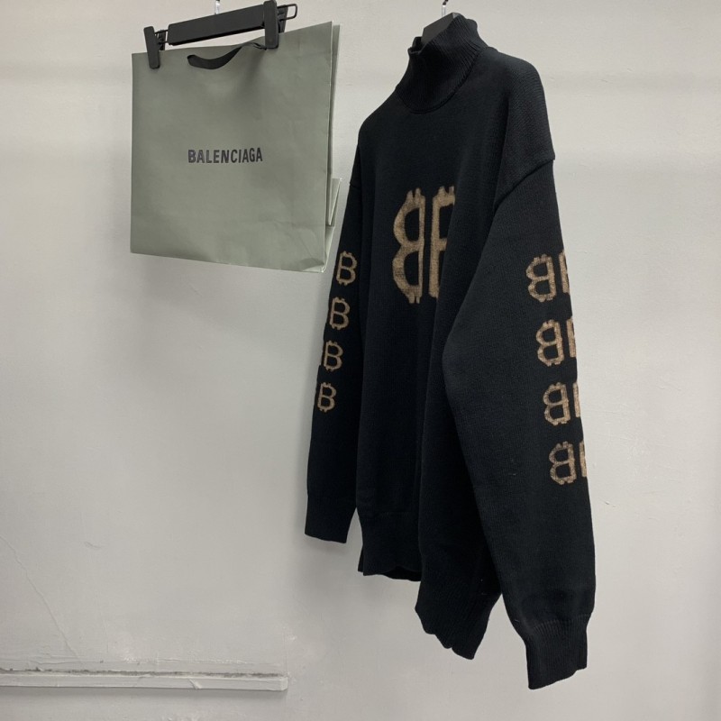 Ba*len*cia*ga Bitcoin turtleneck sweater