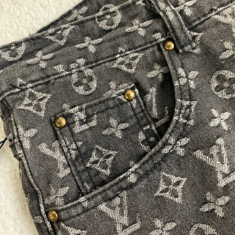 Lv 2023ss show style wave jeans