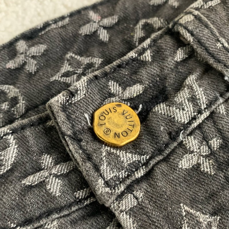 Lv 2023ss show style wave jeans