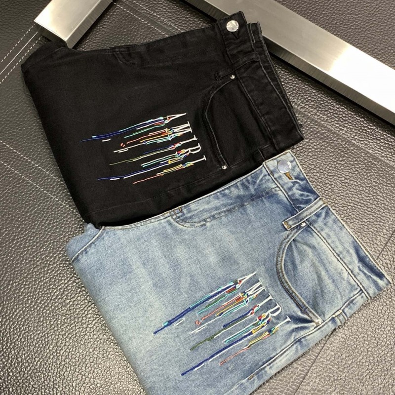 Amiri slim fit petite straight jeans