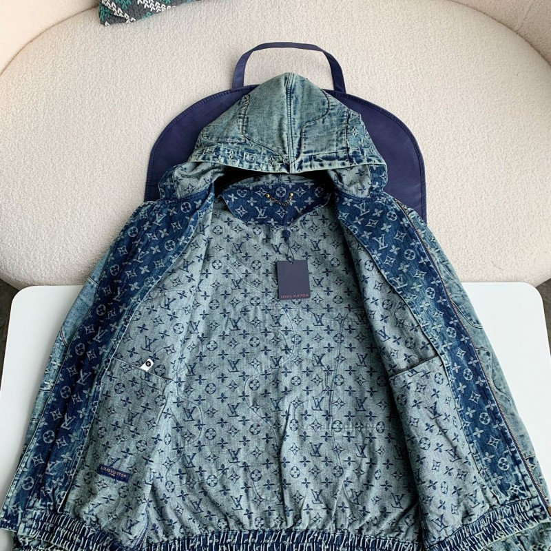 L0*is V*t0n Jean hooded jacket