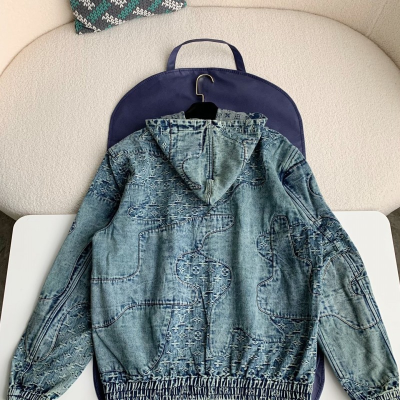 L0*is V*t0n Jean hooded jacket