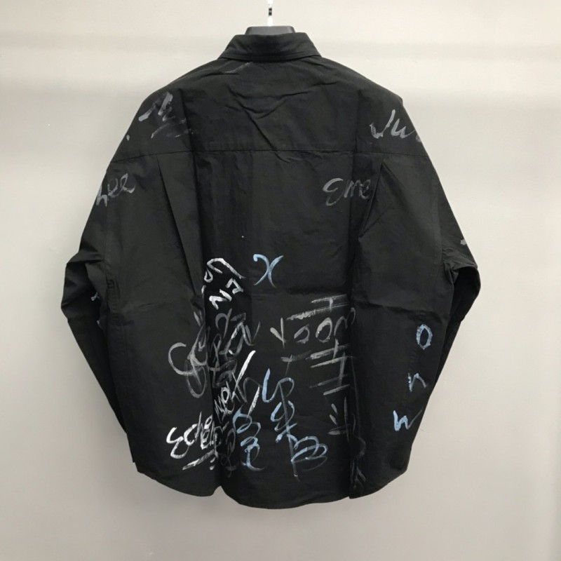 Ba*len*cia*ga BLCG graffiti long-sleeved shirt