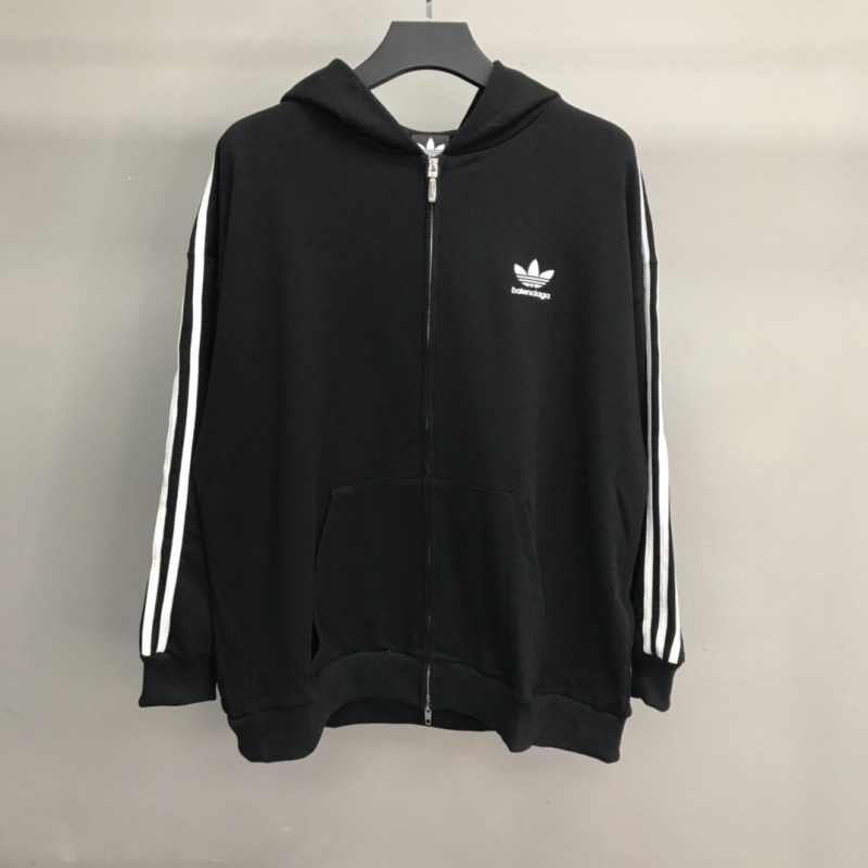 Ba*len*cia*ga Ardy Wiranata logo zipper hoodie