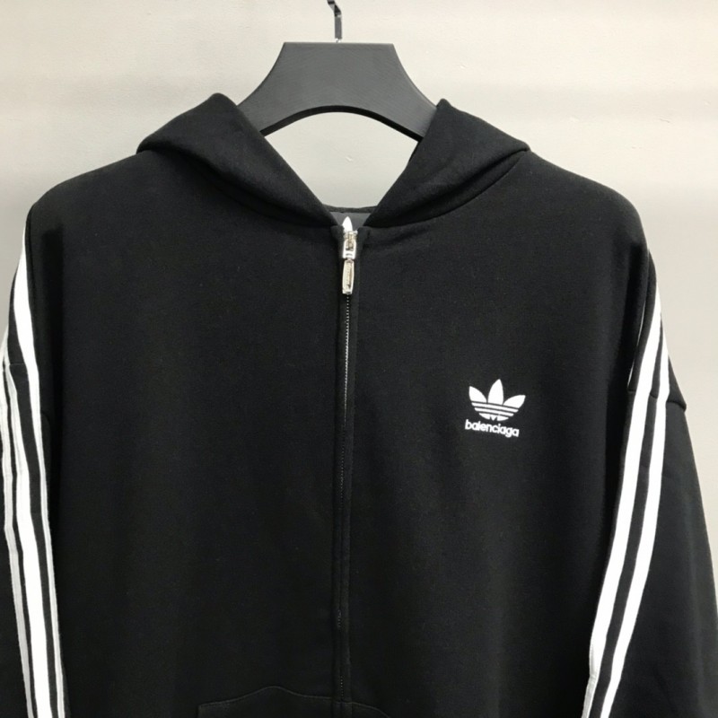Ba*len*cia*ga Ardy Wiranata logo zipper hoodie