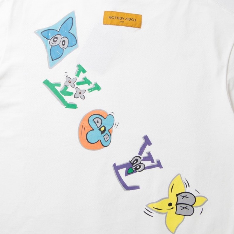 L0*is V*t0n 23ss front and back patterned t-shirt