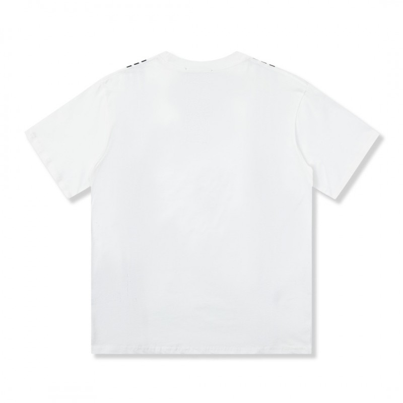 G*u*i 23SS double G vertical stripe foam printed t-shirt