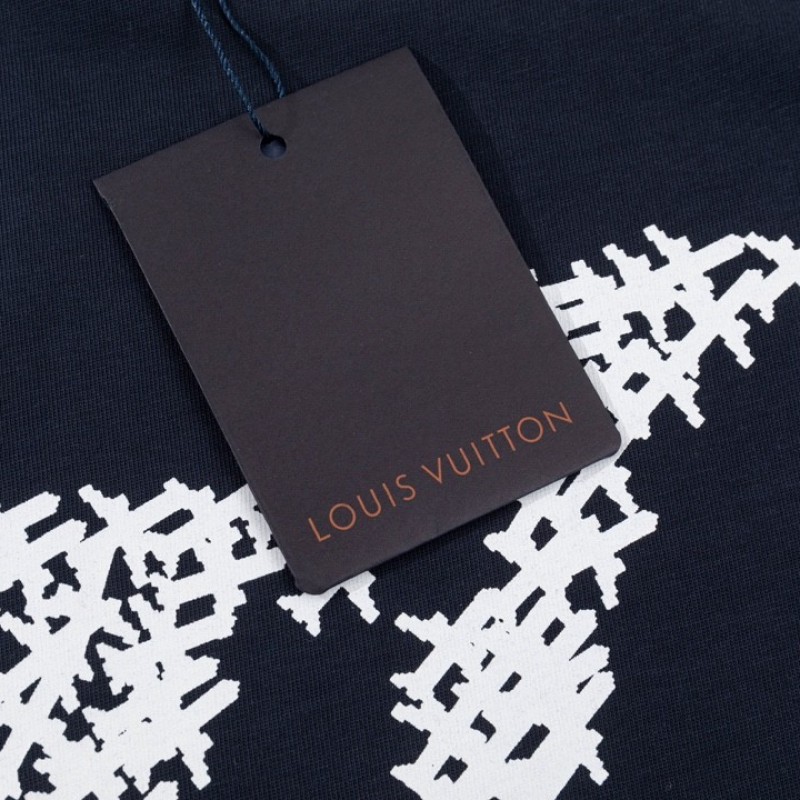 L0*is V*t0n 23ss small plane full print pattern gold classic T-shirt