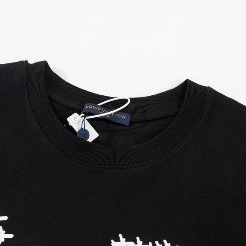 L0*is V*t0n 23ss small plane full print pattern gold classic T-shirt