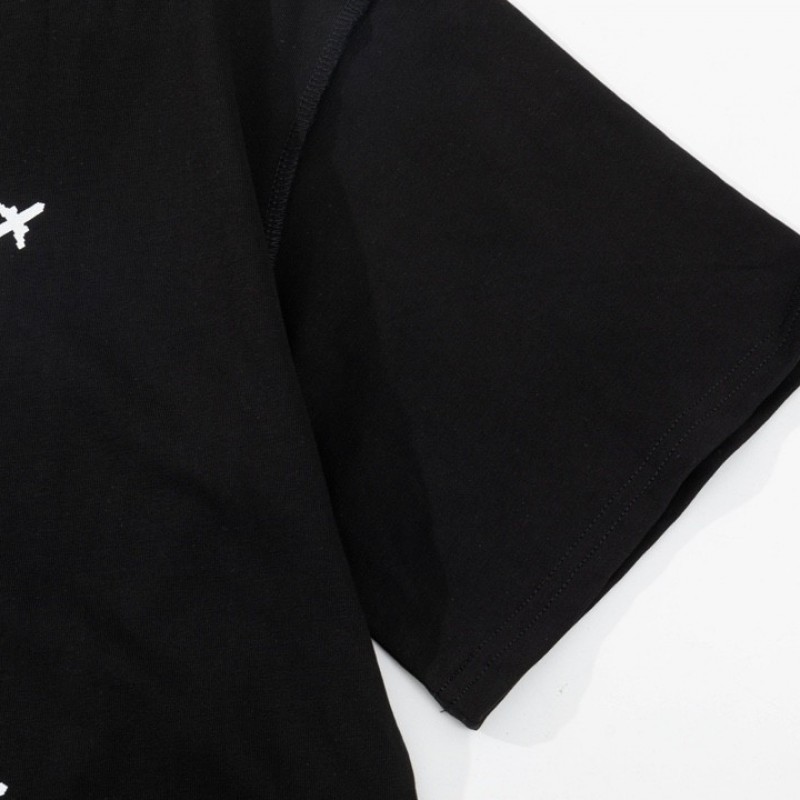 L0*is V*t0n 23ss small plane full print pattern gold classic T-shirt