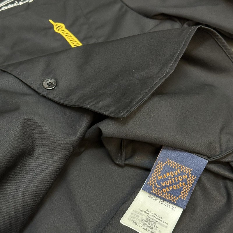 L0*is V*t0n Iron Tower embroidered monogrammed shirt