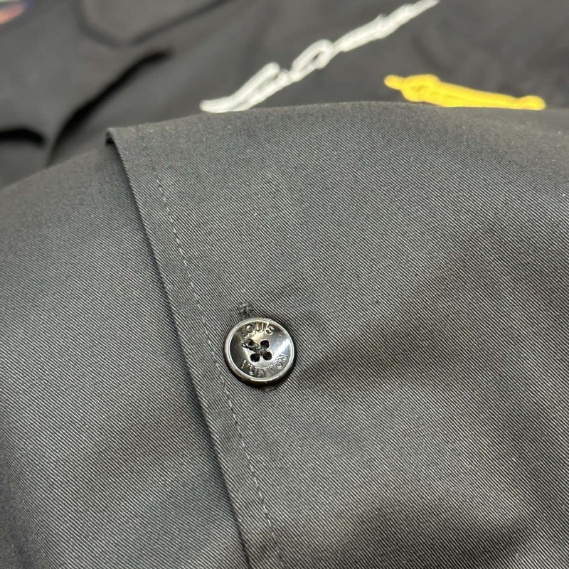 L0*is V*t0n Iron Tower embroidered monogrammed shirt