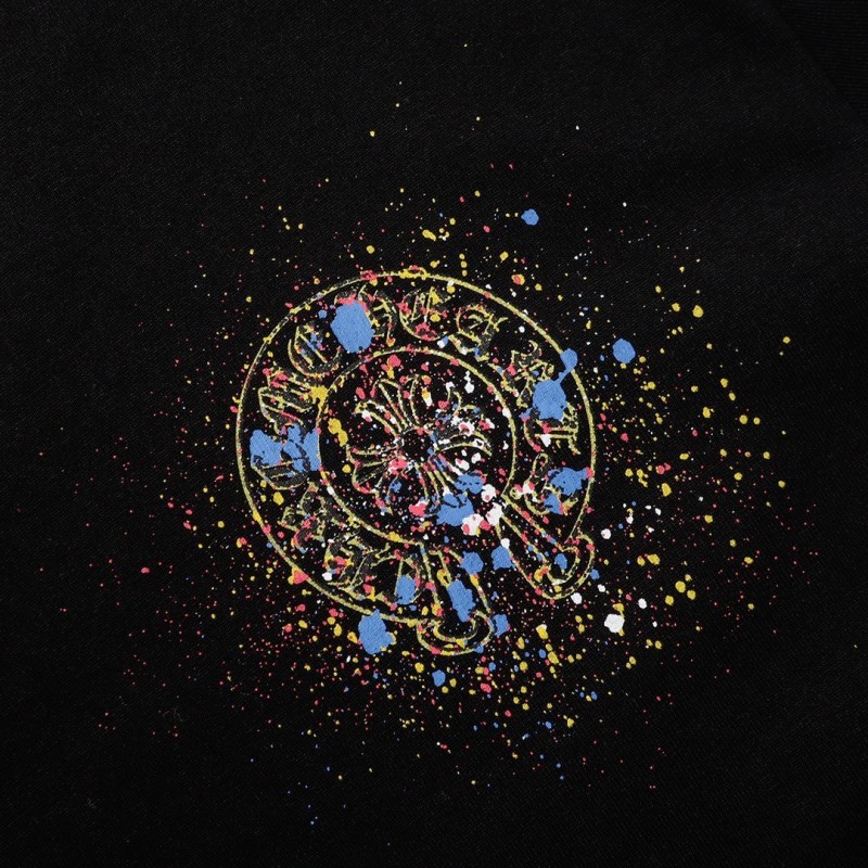 Ch**me He**ts heart splashed ink Sanskrit horseshoe t-shirtarts