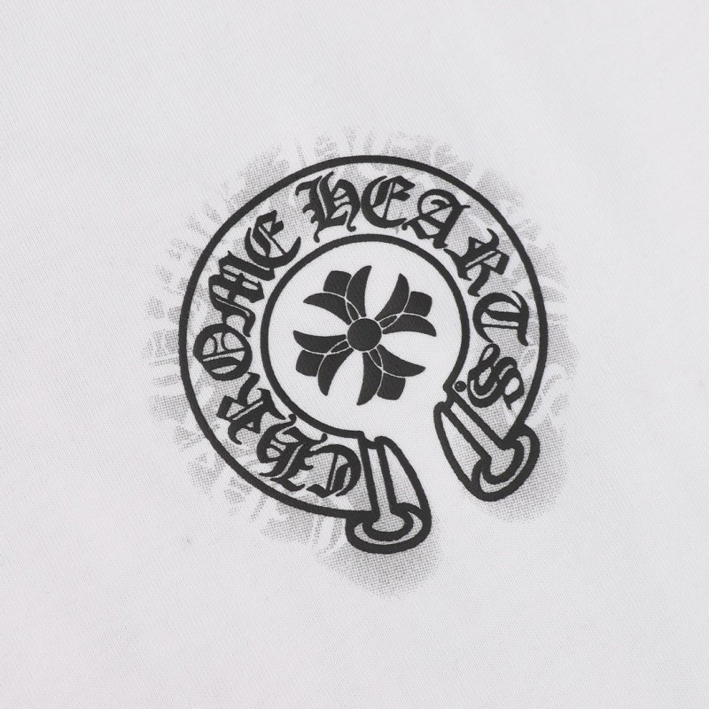 Ch**me He**ts Heavy-duty foam horseshoe print t-shirt