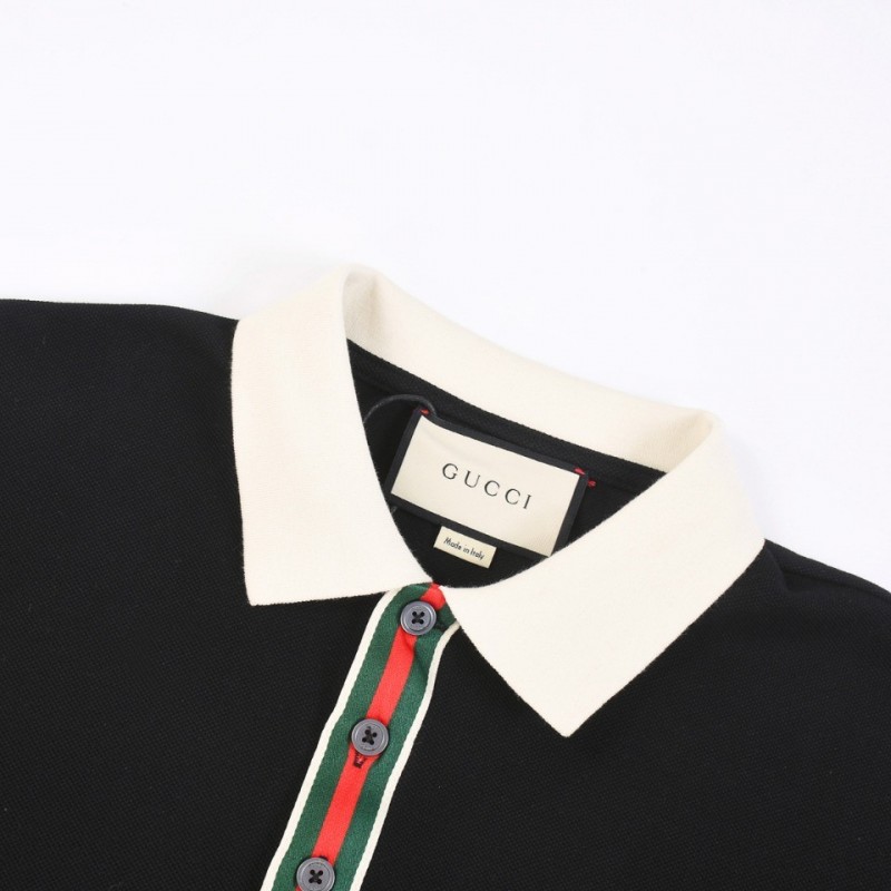 G*u*i 2024 new polo shirt with colorful placket