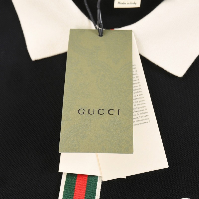 G*u*i 2024 new polo shirt with colorful placket
