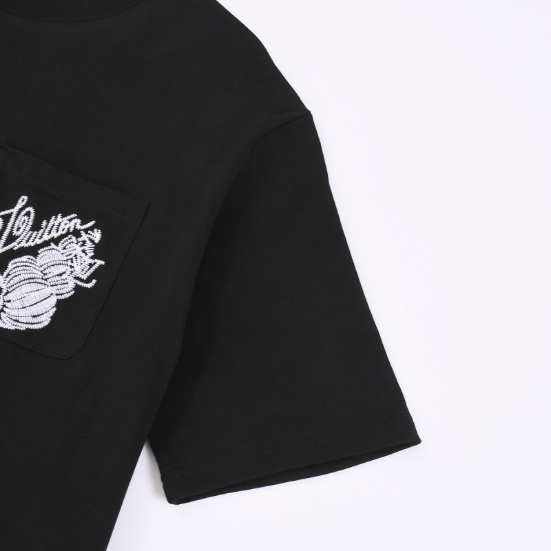 L0*is V*t0n 24ss new embroidered round neck t-shirt