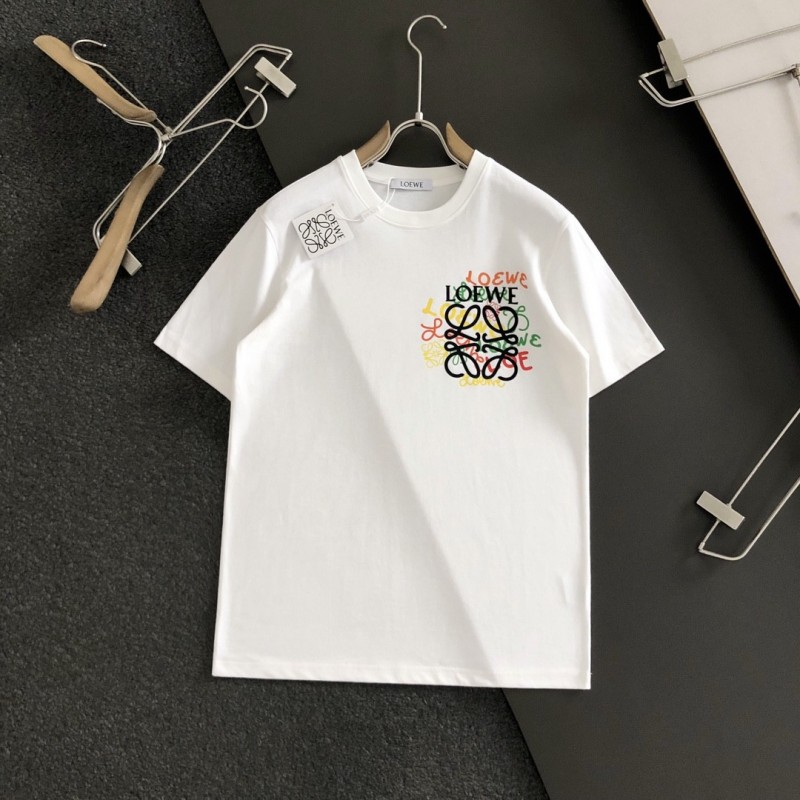 L0ew* Multi-logo color fusion T-shirt series