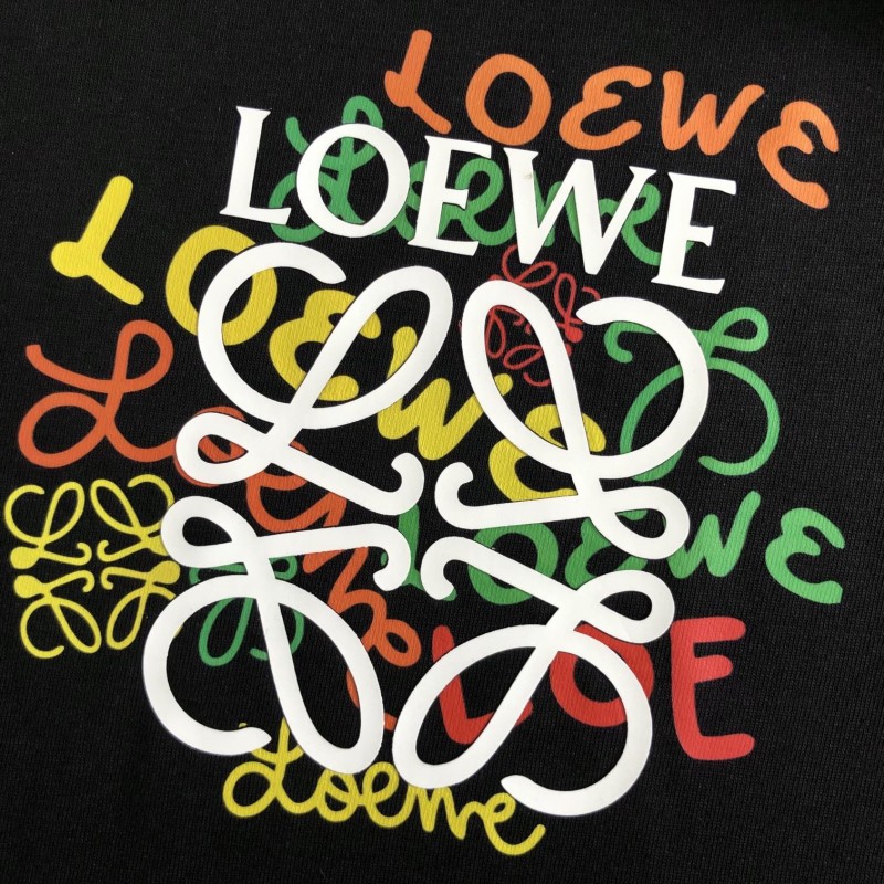 L0ew* Multi-logo color fusion T-shirt series