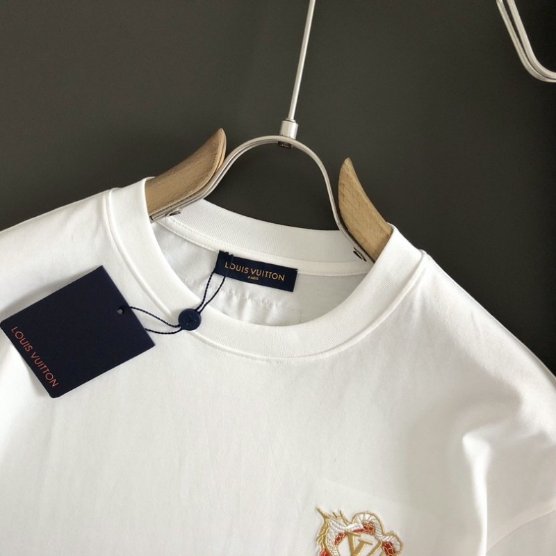 L0*is V*t0n 24ss Year of the dragon embroidered t-shirt