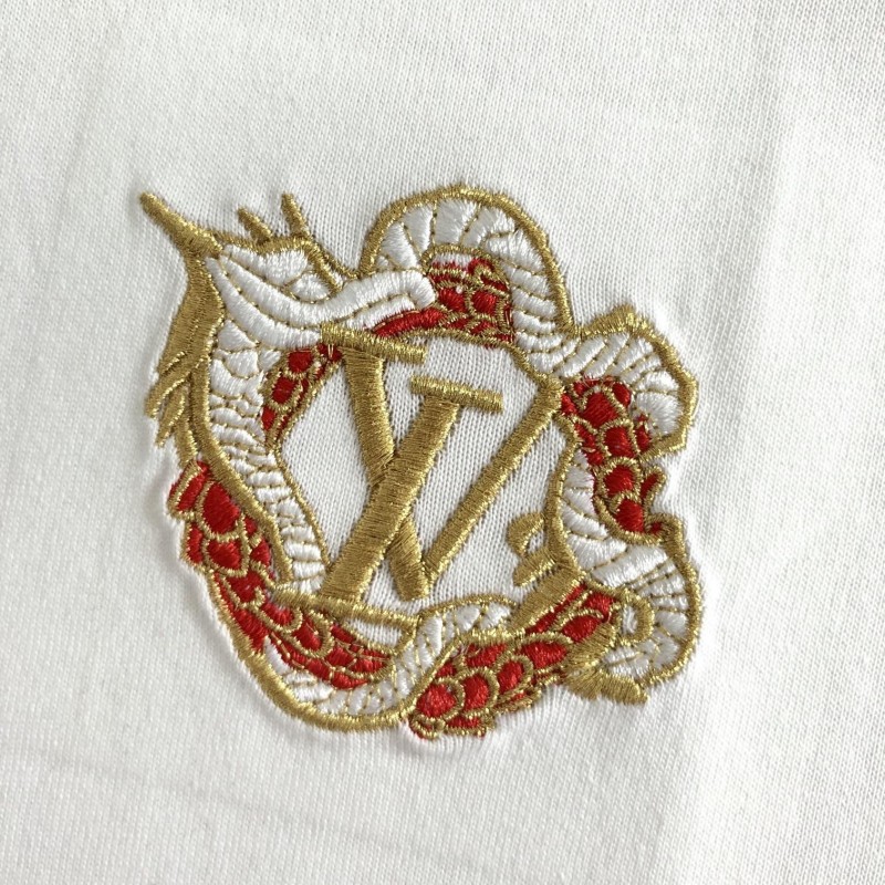 L0*is V*t0n 24ss Year of the dragon embroidered t-shirt