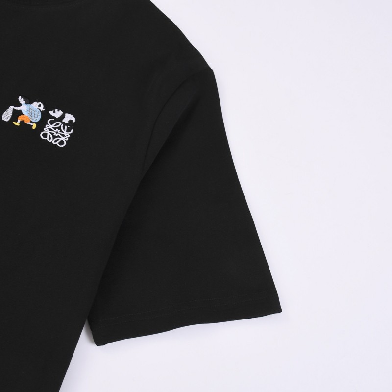 L0ew* Springsummer 2024 new round neck T-shirt