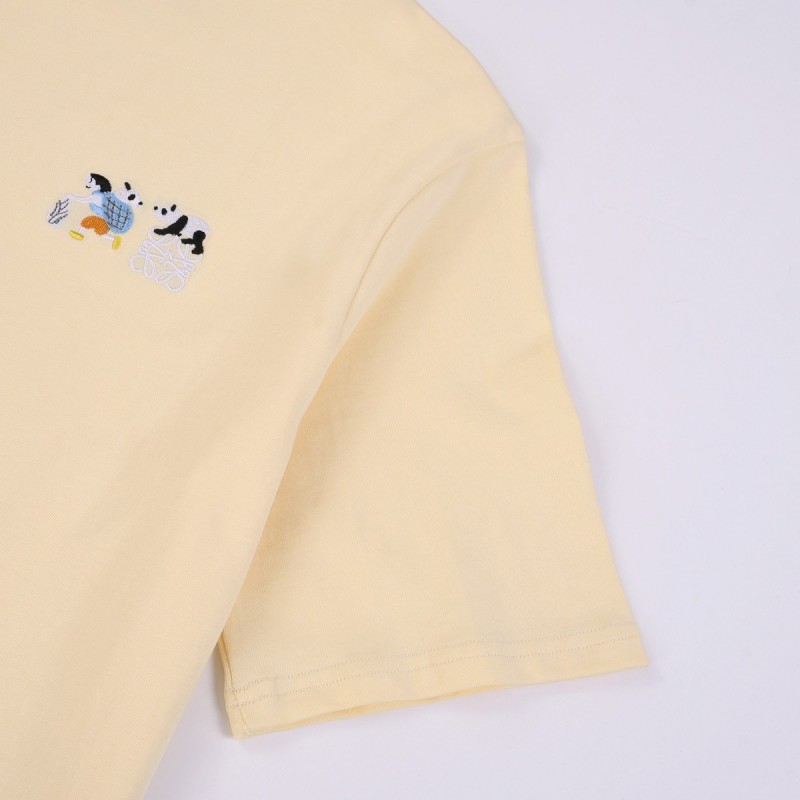 L0ew* Springsummer 2024 new round neck T-shirt