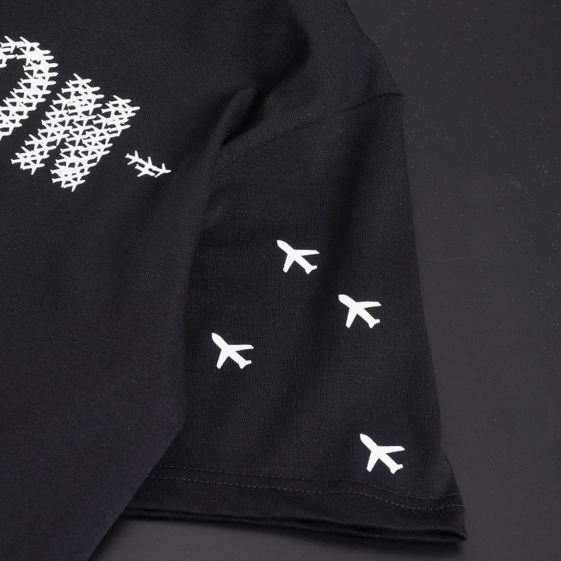 L0*is V*t0n 24SS early spring new large-scale small aircraft printed t-shirt