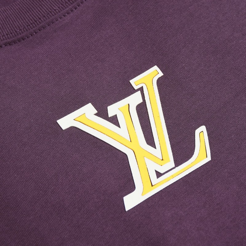 L0*is V*t0n T-shirt with yellow and white logo