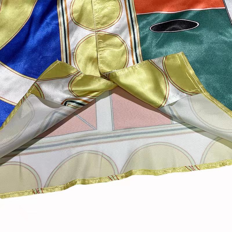 Casablanca 2022 spring and summer new table tennis printed silk short-sleeved shirt