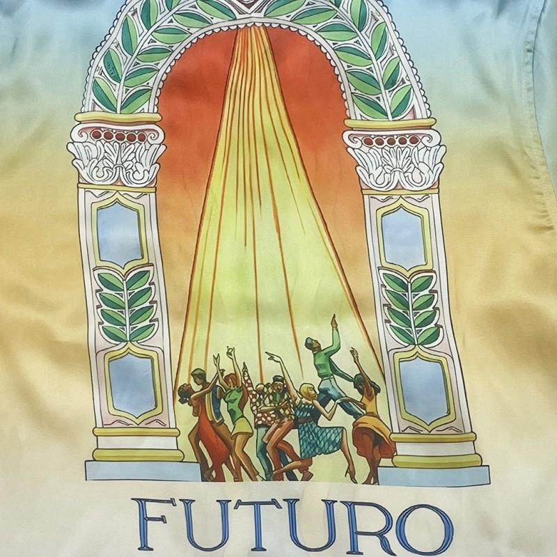 Casablanca PROM party thinning print lazy casual n style shirt