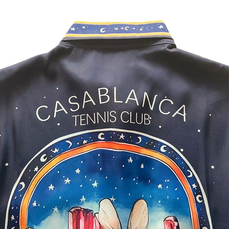 Casablanca 23SS Star Rabbit Cactus Hawaiian long sleeve shirt