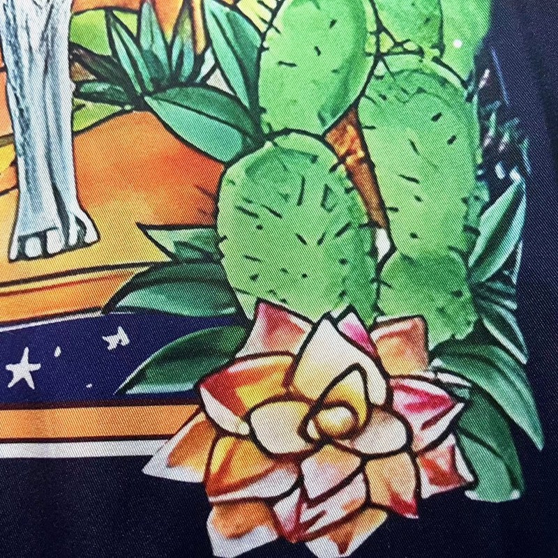 Casablanca 23SS Star Rabbit Cactus Hawaiian long sleeve shirt