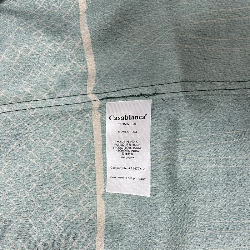 Casablanca Alchemy print sun and moon sign totem silk long-sleeved shirt