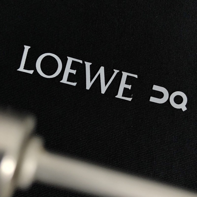 L0ew* Black reflective process printing T-shirt
