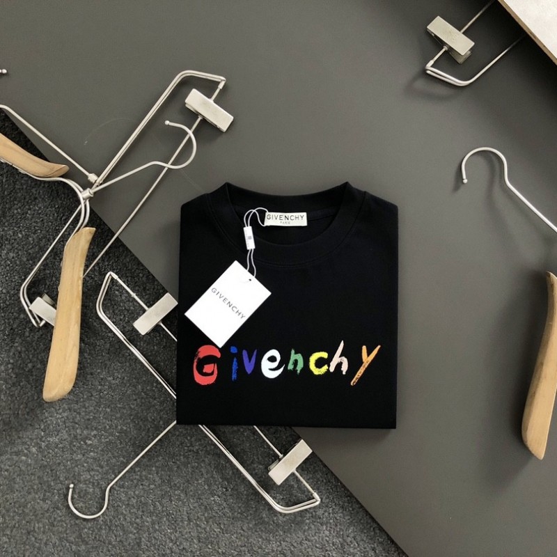 Givenchy Colored hand-painted letters t-shirt