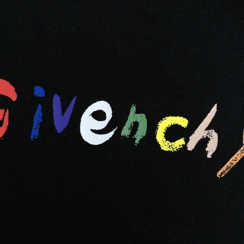 Givenchy Colored hand-painted letters t-shirt